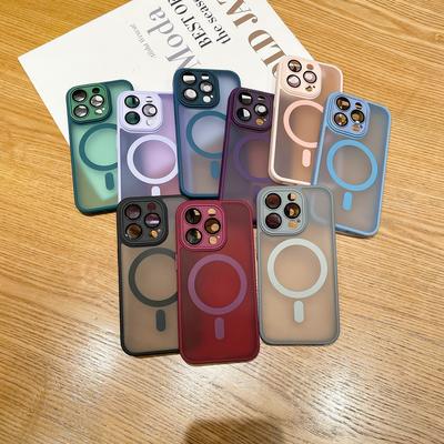 The Iphone16 Skin-like Matte Magnetic Phone Case Is Suitable for The Apple 14PROMAX with A Lens Film Anti-drop Protective Case