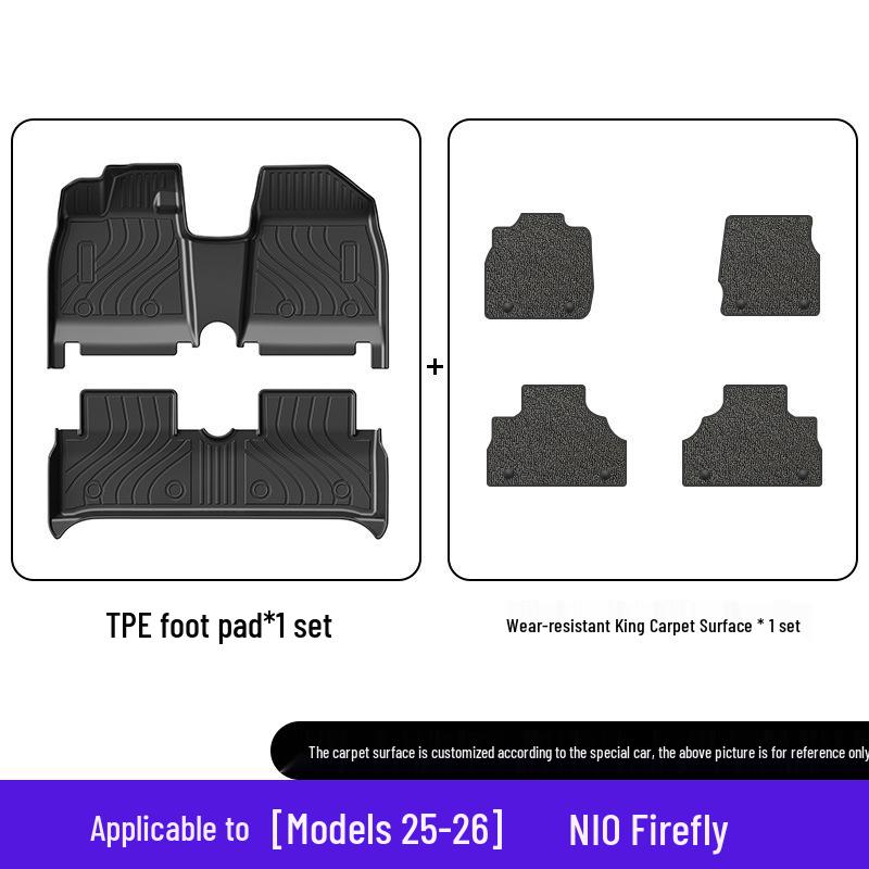 Eco-friendly, Odorless TPE Trunk Mats for 2025 NIO Firefly Car Accessories