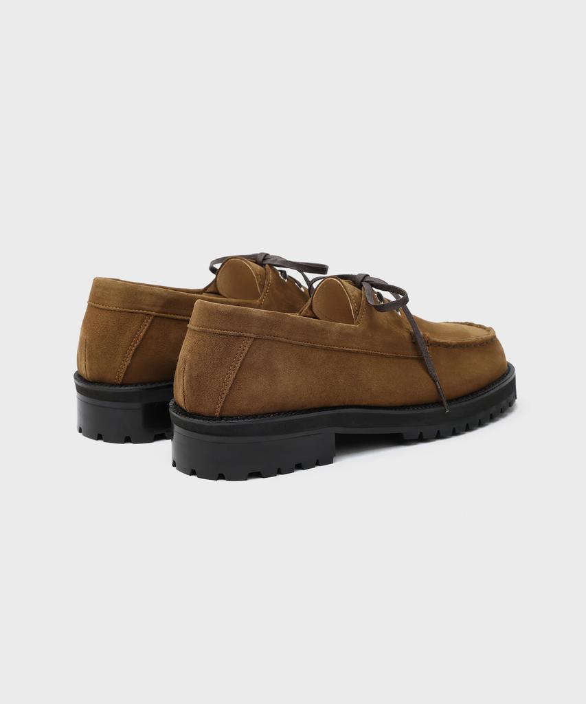 Firenze Atelier [Vibram] Standard Casual Sole Boat Shoes 5099 [Mid Brown Suede]