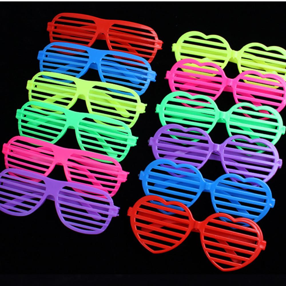 12Pcs Kids Birthday Prom Party Favors Blinds Cute Glasses Easter Christmas Halloween Carnival Party Gift Supplies Pinata Fillers