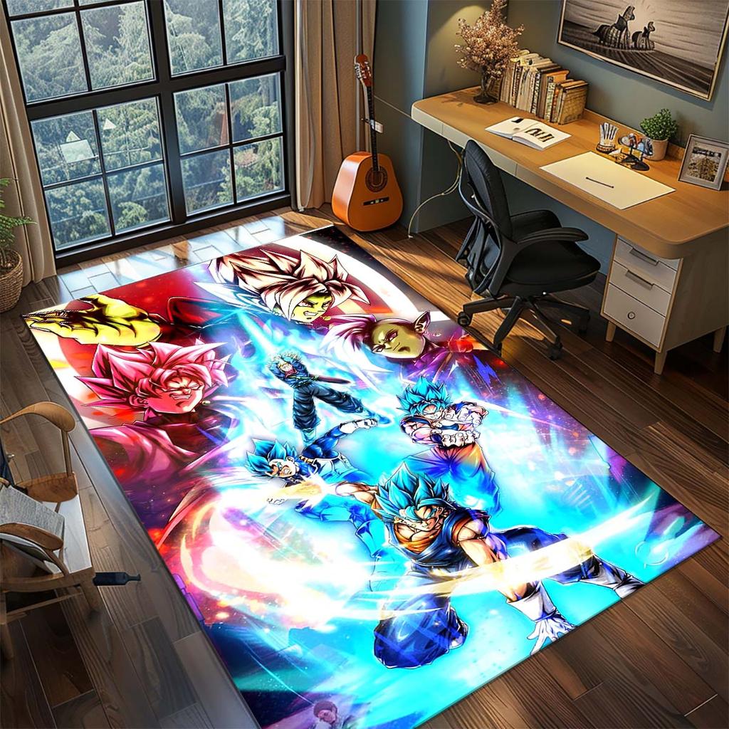 Dragon Ball Goku Anime Koberec Velký Koberec Protiskluzová Omyvatelná Podložka do Domácnosti Herní Místnost Ložnice Domácí Dekorace -QJY