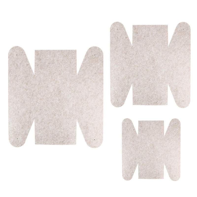 3Pcs Foldable Felt Storage Boxes Multi-Functional Home Organizer Baskets for Cosmetics, Stationery & Small Items