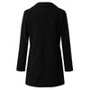 Fashion Women's Long Sleeve Double Breasted Tweed Collar Loose Tops