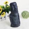 Antique Roman Portrait Aquarium Accessories Decoration Reptile Decoration Easter Island Stone Statue Resin Landscaping Crafts