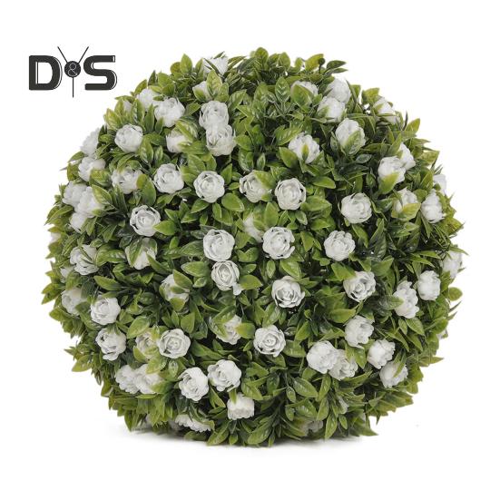 

1/2 шт 20/25 см искусственный самшитовый топиарийный шар устойчивый к ультрафиолетовому излучению устойчивый к погодным условиям подвесной искусственный цветок зеленая сфера открытый сад крыльцо патио искусственный самшит 20cm 1pc