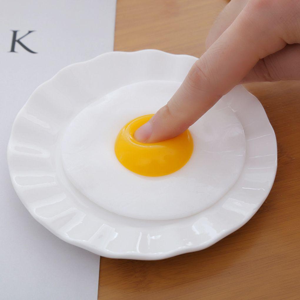 Lovely Fried Egg Relieve Stress Toys Omelette Anti-Stress Adults Kids Healing Toy Pressure