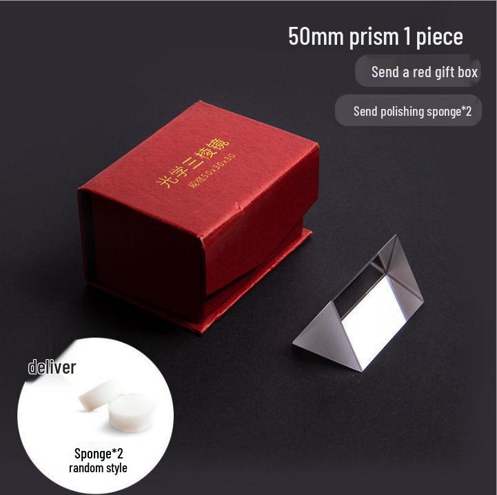 Triangular Prism Optical Glass for Student Experiments and Architectural Drawings