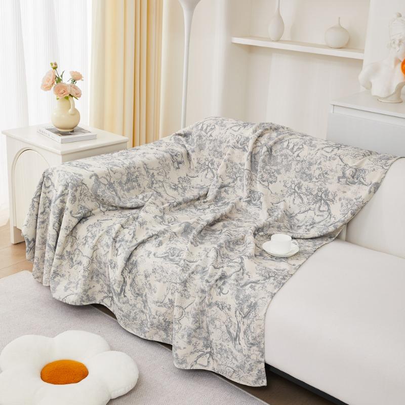 Thickened Chenille Sofa Cover Cloth, Sofa Blanket Cover Cloth, All Inclusive Universal Cover, Dust-Proof All Season Universal
