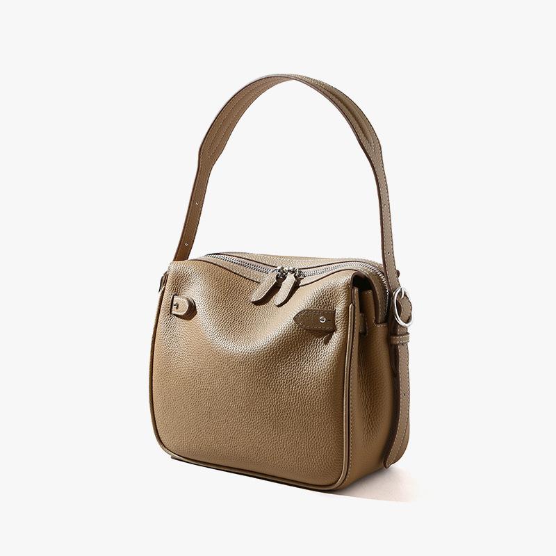 

Сумка-ланчбокс из коровьей кожи первого слоя, универсальная кожаная женская сумка для поездок, съемный независимый вкладыш, сумка-мессенджер, женская сумка