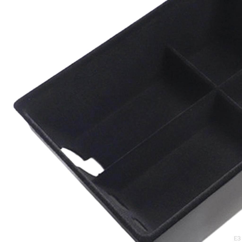 Center Console Organizer Containers Tray ,Plug and Play ,Waterproof, Solid 4 Grids Keys Cards Coins