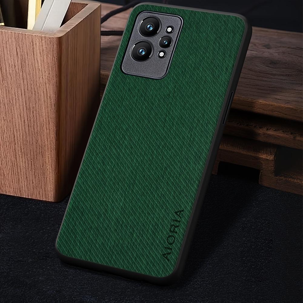 Phone Case - Case for OPPO for RealMe GT 3 2 GT3 GT2 Pro 5G Case, Vintage Washed Twill Texture Faux Leather Protective Back Cover