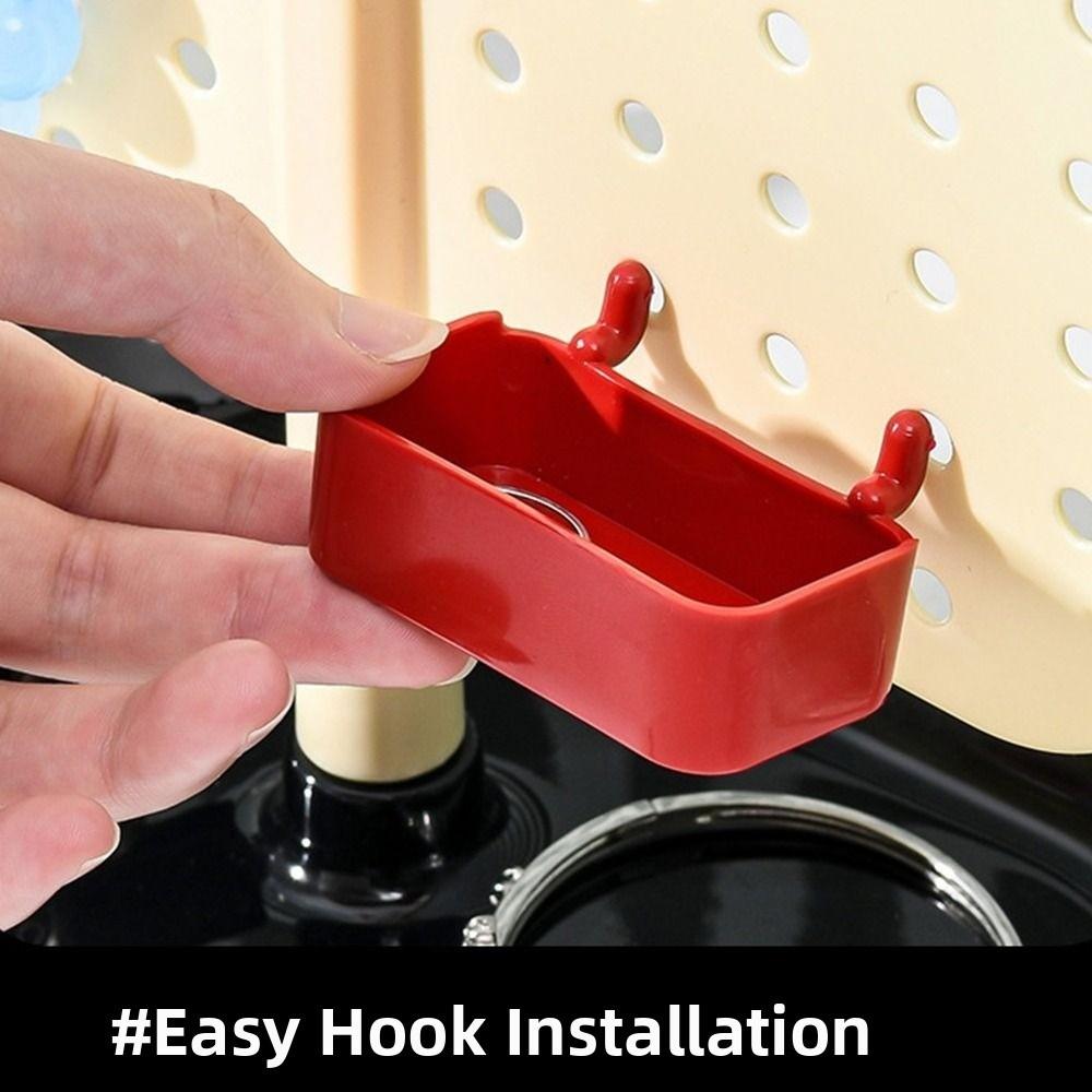 Bow Perforated Board Storage Rack DIY Porch Ornaments Storage Box New Vertical Perforated Board