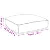 Cream Cushion 50 X 50 X 12 Cm Oxford Fabric