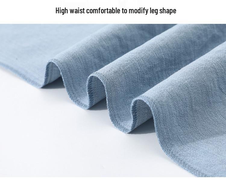 Women's Summer Ice Silk Tencel Pants: 2025 New Casual Style, Wide and Narrow Leg Options