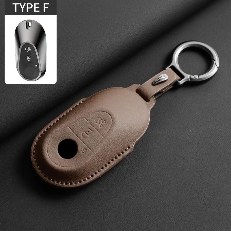 """Pouzdro na klíč od auta z plné kůže s odklápěcím víkem pro Mercedes Benz třídy A C E S G GLC CLE CLA GLB GLS GLA W177 W205 W213 W222 X167"""