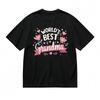 Women's Fashion Soft Comfy Classic T-Shirt World's Best Grandma Printed Tee