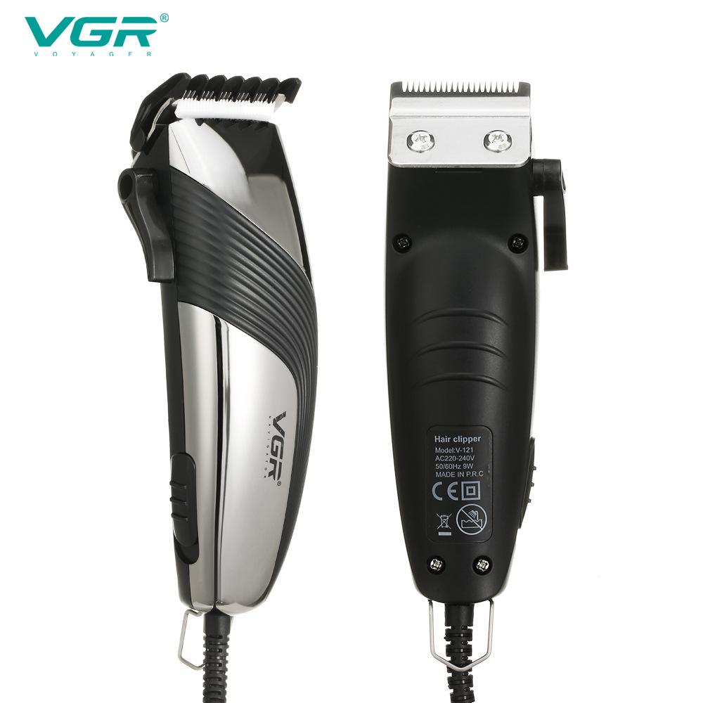 VGR V-121 Hair Trimmer Adjustable Hair Cutting Machine Professional Hair Clipper Electric Haircut Machine Wired Trimmer Clipper Carved Home Clippers