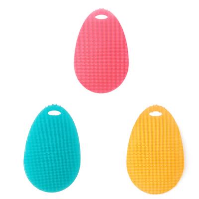 Spazzola in Silicone Morbido Pulitore da Cucina Scrubber per Ciotola/Padella/Stoviglie