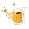 5 L Long Mouth Watering Can Garden Jug Lightweight Easy to Use with Handle Water for