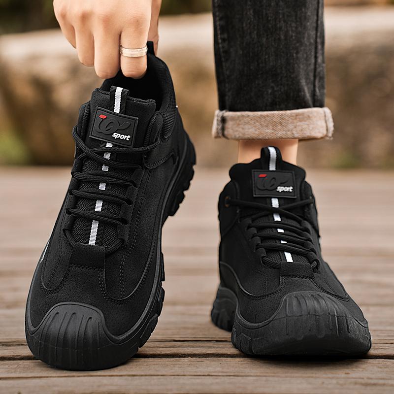 Men's Sports Boots Four Season New Soft Soled Anti-slip Outdoor Boots Casual Trend Tooling Boots Youth Safety Protection Boots