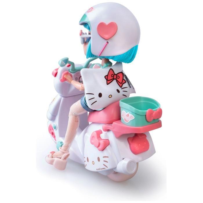 Hello Kitty Super Fans 20 cm Poupée rose avec scooter et accessoires