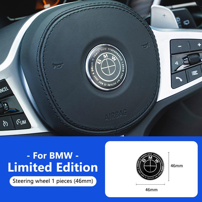 1/4/7pcs 81/72/46/56/68/mm Car Front Rear Logo Wheel Hub Center Cover Steering Wheel Center Stickers For BMW X1 X3 X5 X6 E46 E90 FY0