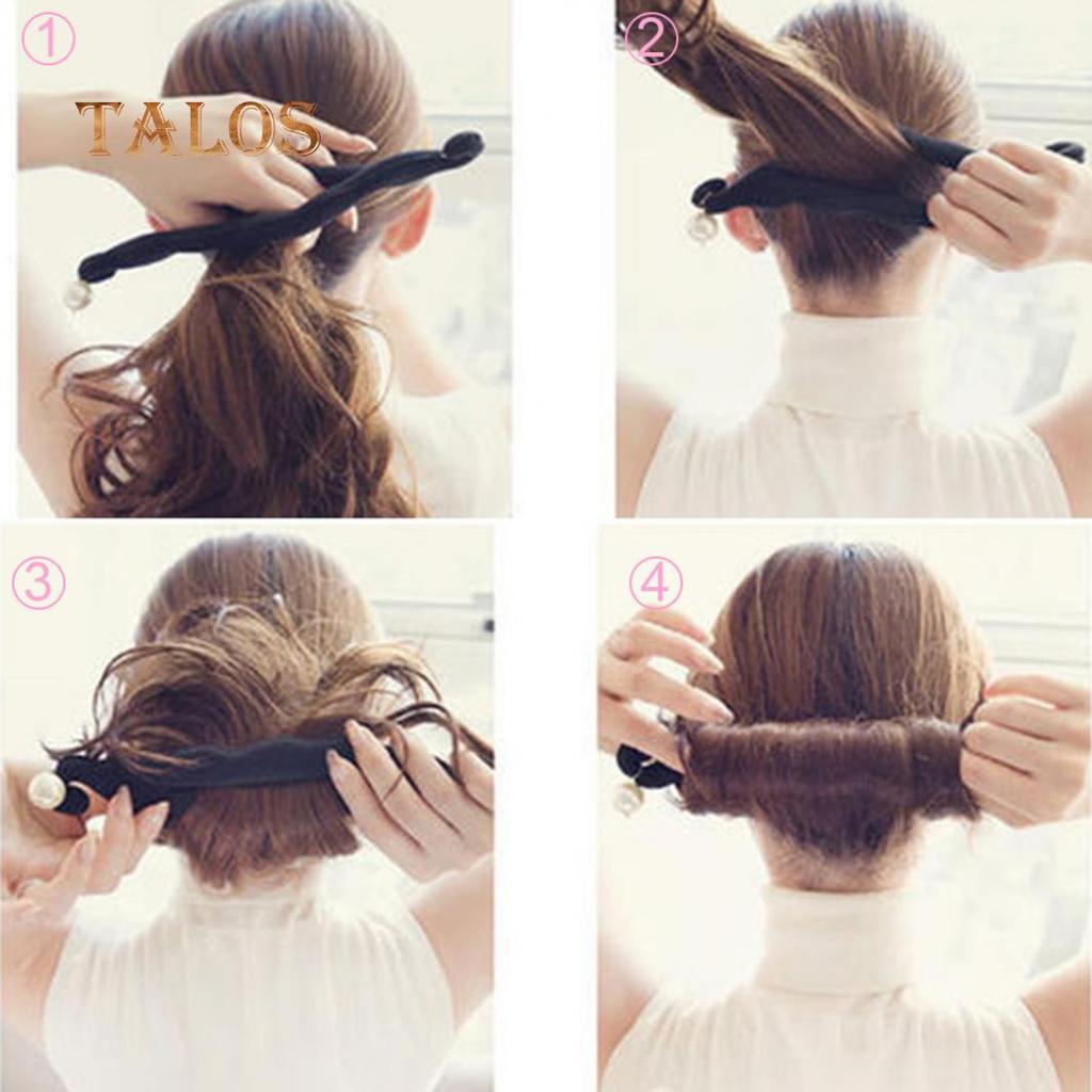 Magic Sponge Hair Clip Foam Donut Hair Styling Bun Curler Tool Maker Ring Twist Hairs Trinket