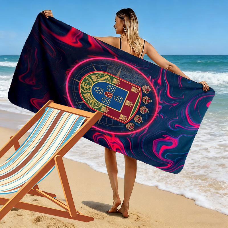 Telo mare Gloria del Calcio Portoghese Campeggio all'aperto Telo mare per foto vacanza Lungomare Telo per piscina esterna Telo da bagno ad asciugatura rapida