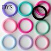 10Pcs Women Fashion Silicone Wedding Band Ring Jewelry Solid Color Party Gift