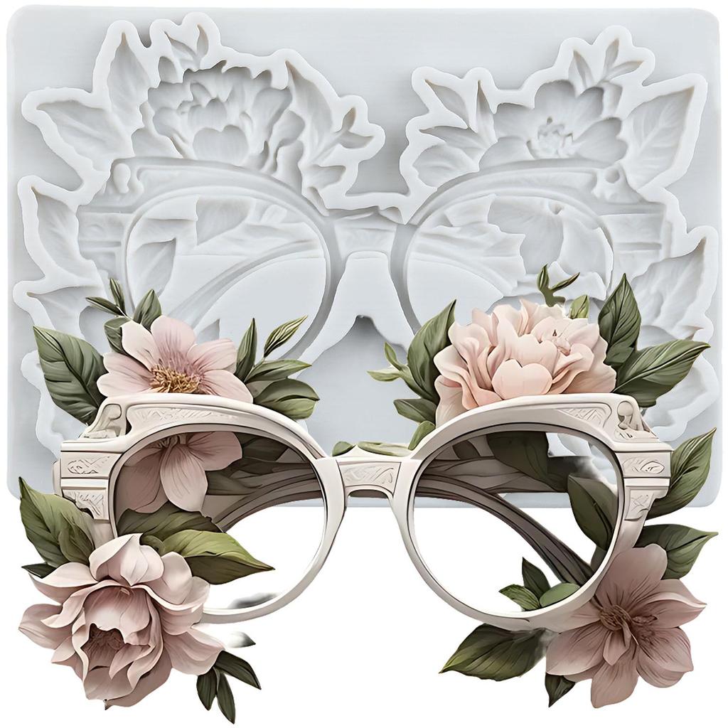 Sunflower Hat Silicone Mold Sunglasses Camera Fondant Molds Cake Decorating Tools Theme Cake Dessert Decorated Chocolate Candy Mold