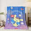 Flauschiger Fleece Anime Doppelknie Wurf Sofa Decke Übergröße Kawaii PomPomPurins Dekorative Bettdecken Heim Schlafzimmer Dekoration