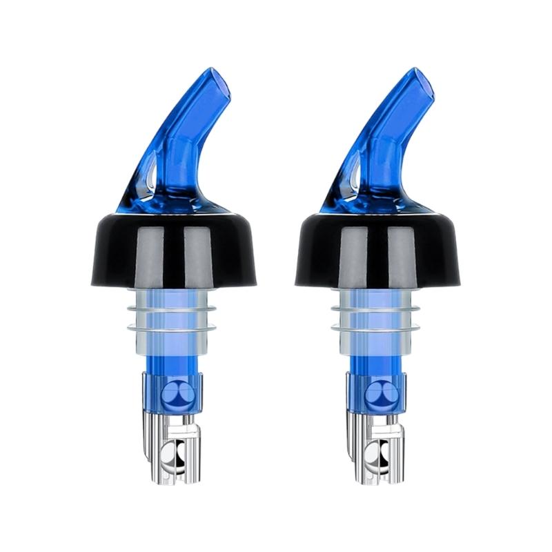 

2PCS Wine Pour Nozzles Bottle Pourer 45ml Automatic Measuring Beverage Dispensing Seal Cover For Accurate Cocktails синій