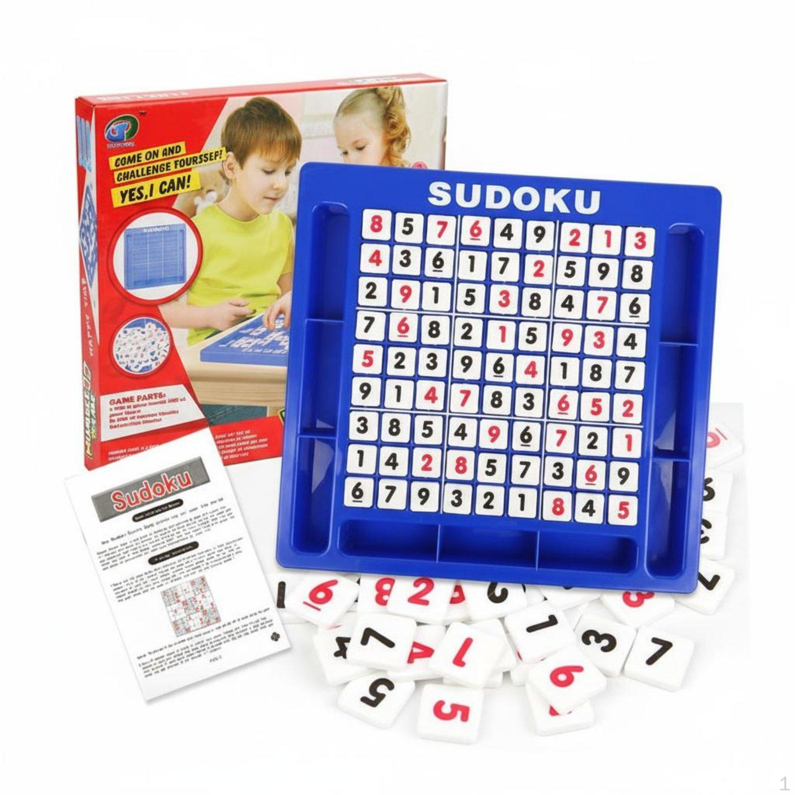 Sudoku Board Game ParentChild Interaction Puzzle Logical Training Number Tile without Drawer