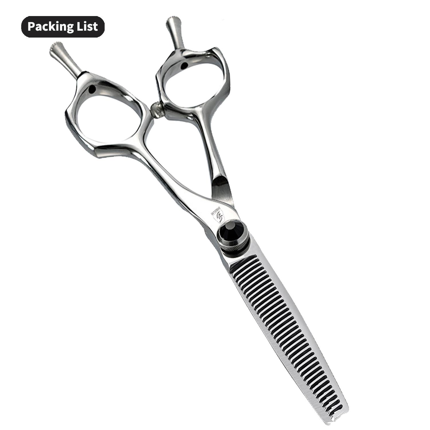 

Sangelar 6-дюймовые ножницы для волос с двойным хвостом для левой и правой руки, профессиональные парикмахерские ножницы, режущие филировочные ножницы, парикмахерские инструменты 6 thinning