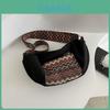 Fashion Ethnic Style Canvas Large Capacity Casual Bag 2024 New Korean Winter Striped Waist Bag Single Shoulder Diagonal Bag Blue