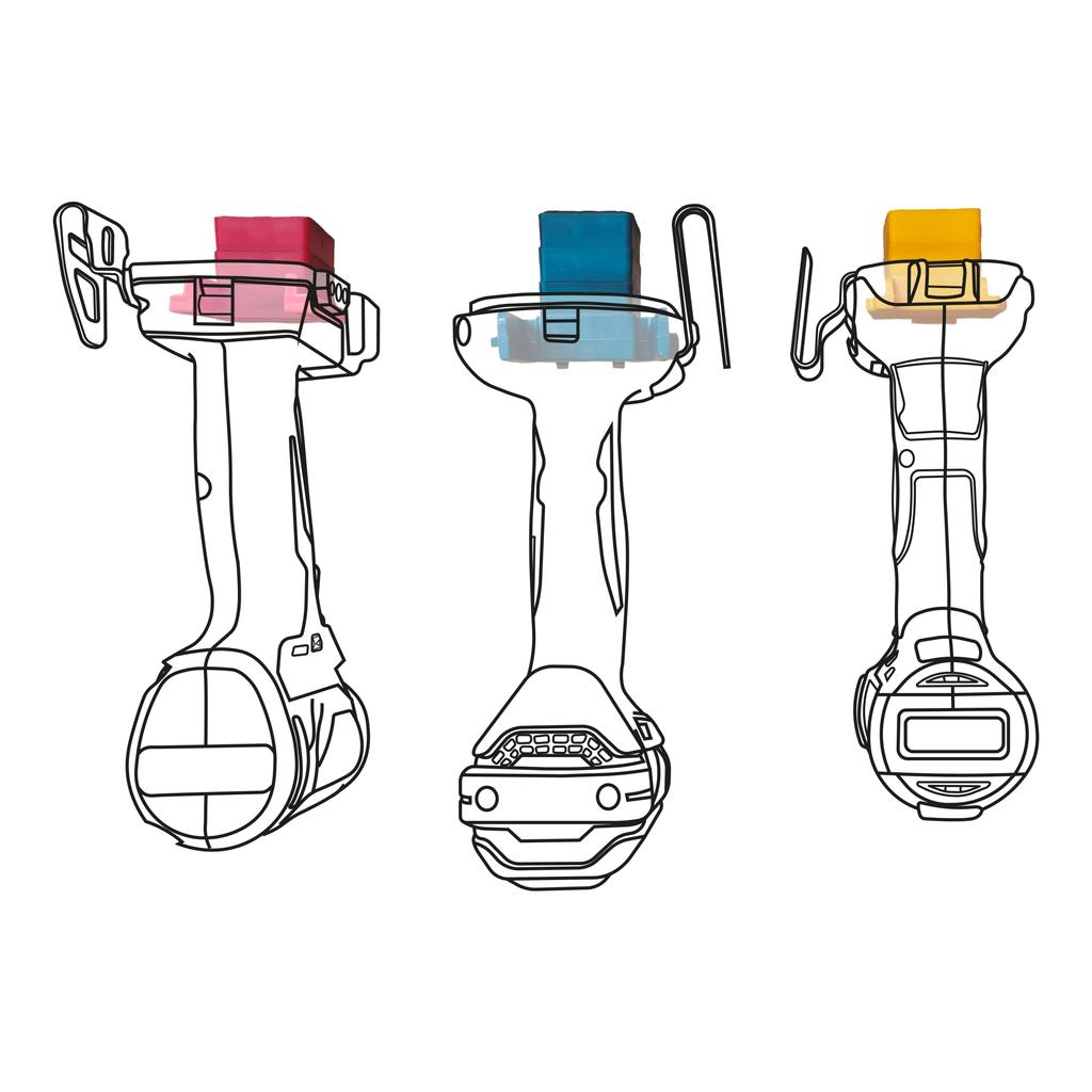 RED StealthMounts Tool Mount Spacer (12mm) for Milwaukee M18