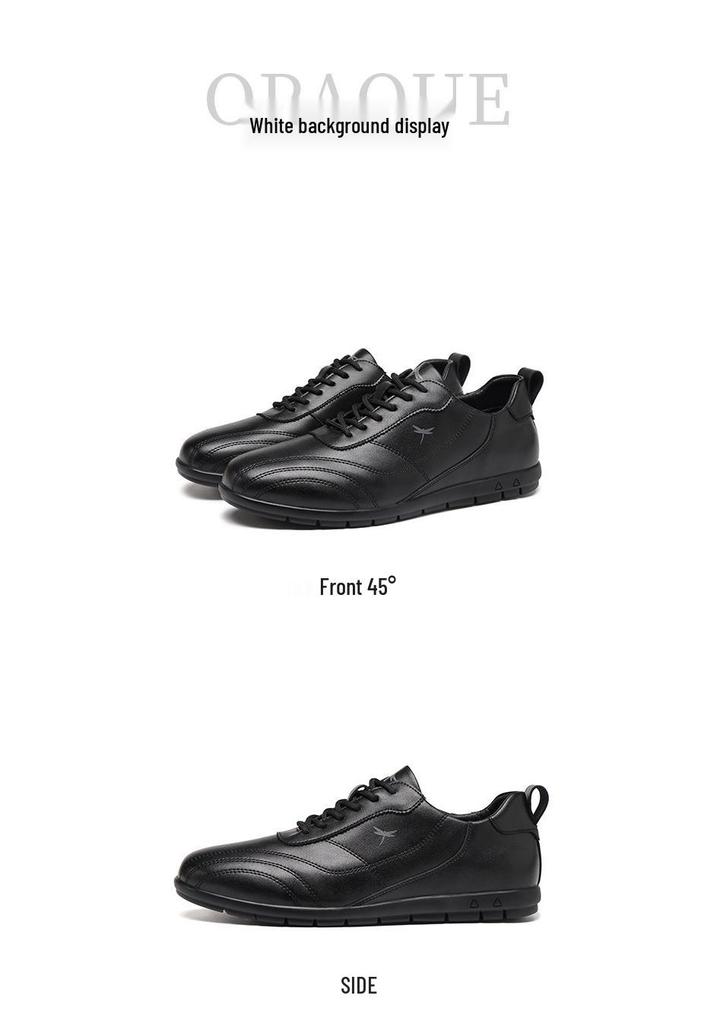 Red Dragonfly Men's Waterproof Leather Golf Loafers: Non-slip, Soft Bottom, Casual & Travel Shoes