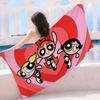 Anime P-Powerpuff-GirlS Beach Towel Colorful Bath Towels for Girl Microfiber Quick Dry Custom Sand Free Beach Yoga Spa Gym Pool