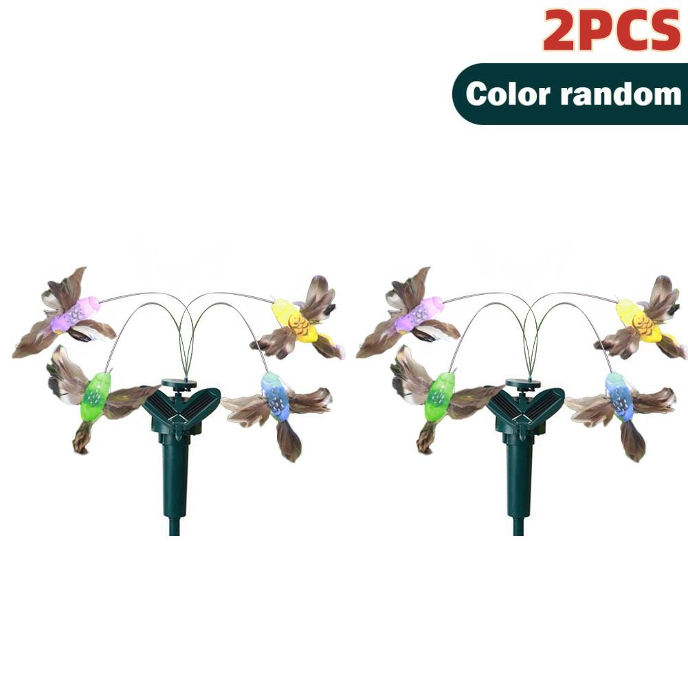 1-3PCS Solar Garden Butterfly Solar Flying Butterflies Solar Powered Flying Wobble Butterfly Bird Garden Stake Home Decor