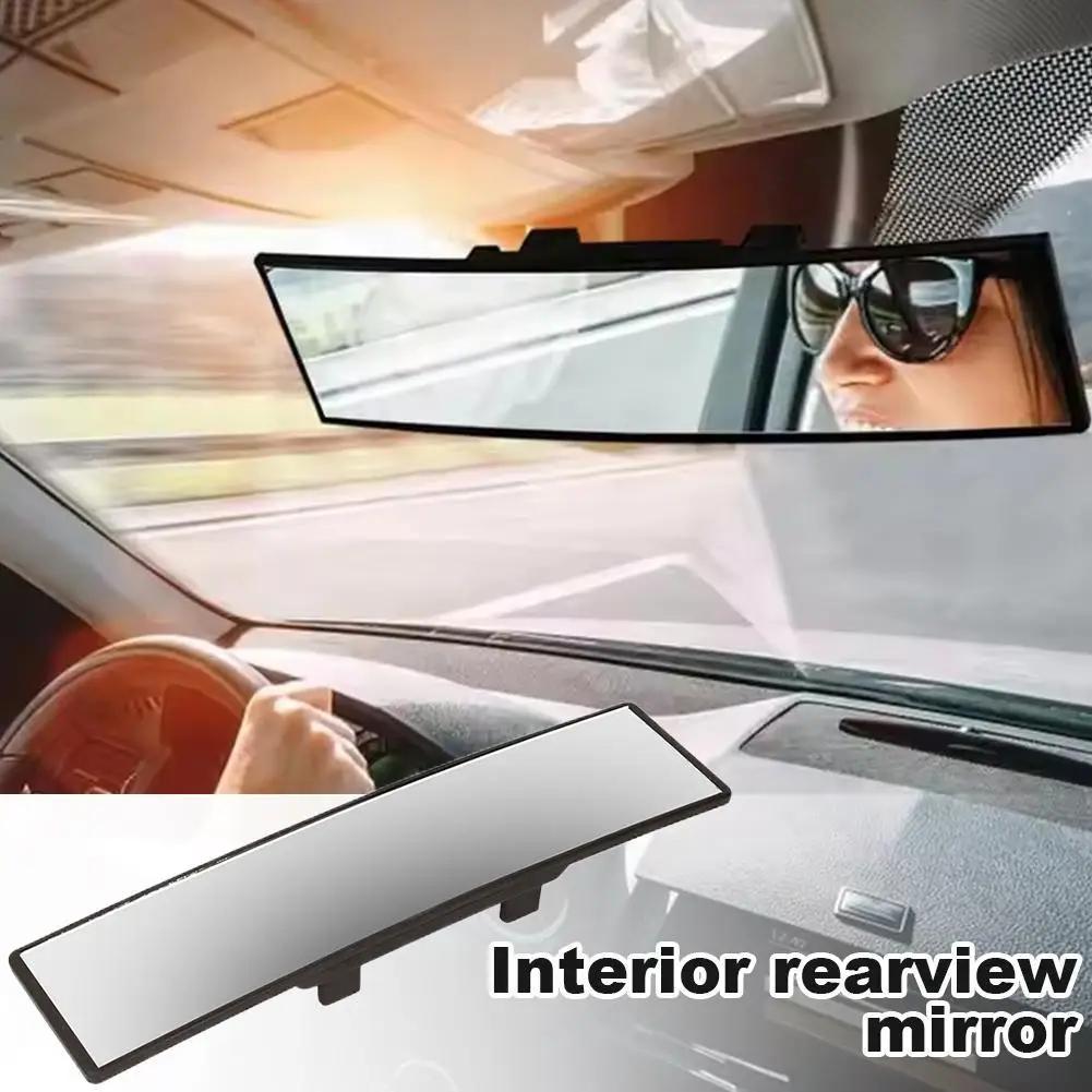 285MM Wide Convex Interior Clip On Rear View Clear Mirror Universal Anti Glare Anti-fog Panoramic Rear View Mirror Curved Mirror