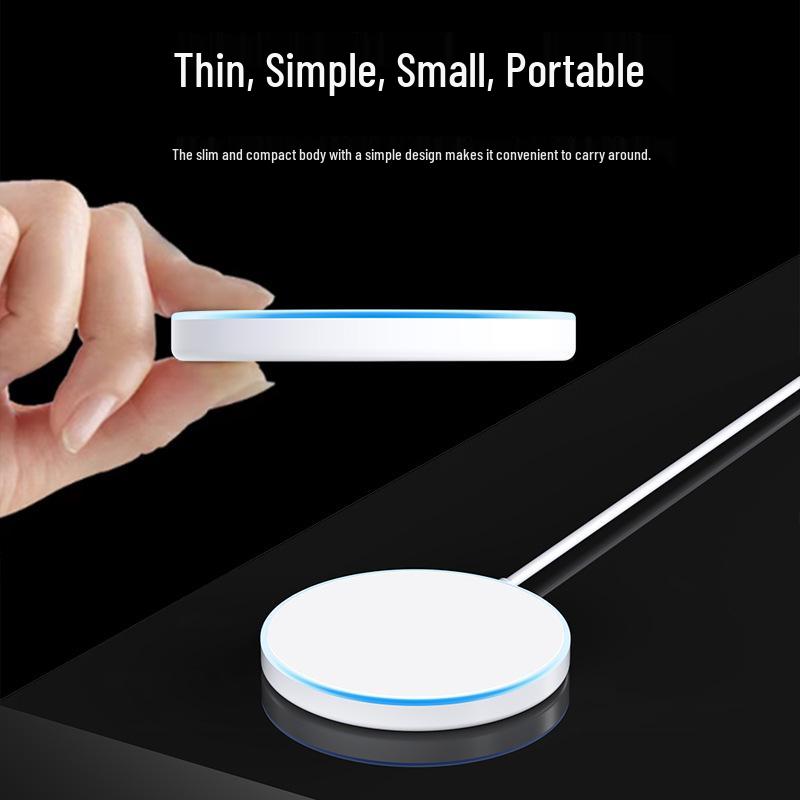 MagSafe Magnetic Wireless Charger with Breathing Light for iPhone 12 Pro and Apple 16
