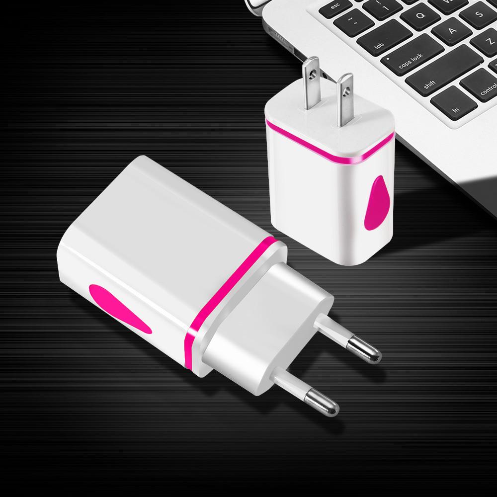 Luminous Dual USB Water Drop Smartphone Charger 1.2A - Travel Charger with Raindrop Design