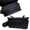 Xross Cross Single Saddlebag Side Bag Black with Bottle Holder and Rain Expanded Capacity XC-012W Cover,