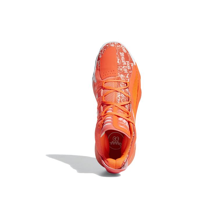 New Adidas Dame 6 Solar Red White FU6808