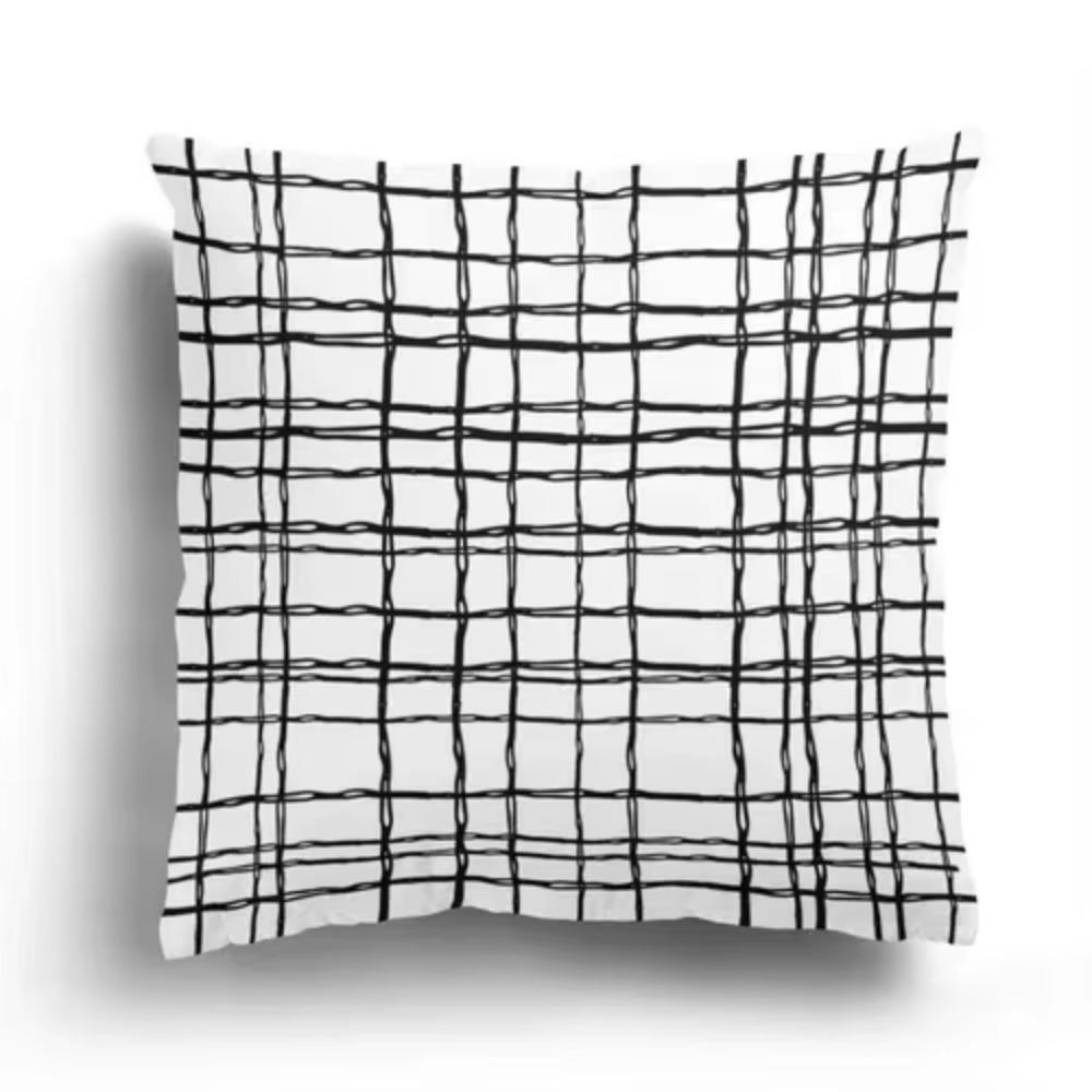 Modern home living room decoration pillowcase sofa cover x cushion cover x Nordic x autumn black white simple