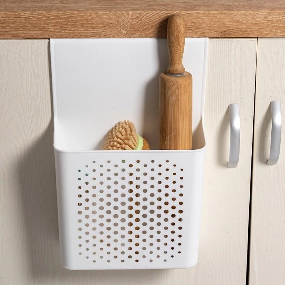 No-Drilling Cabinet Door Storage Shelf Wall Mounted Side Hanging Basket  Ktichen