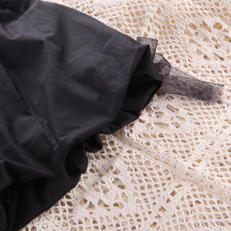 2025 Summer Trendy Girls' Two-Piece Set: Ruffled Sleeve Shirt & Bloomers