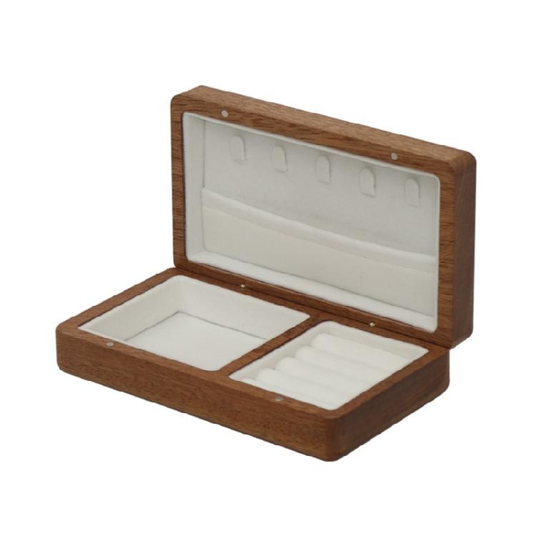 Jewelry Storage Box Bracelet Earrings Necklace Carrying Case Wood Gift Case