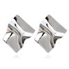 Exaggerated Geometric Mirror Earrings: Bold, Trendy Statement for Women