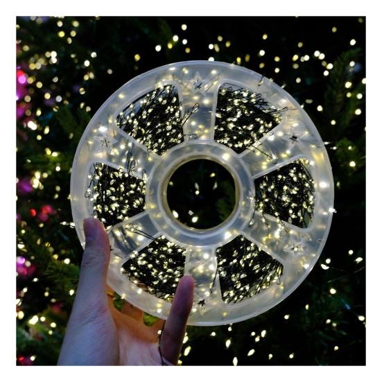 LED Copper Wire String Lights Waterproof 8 Modes String Light LED Beaded Fairy Christmas Light for Roof Wedding Party Outdoor Indoor Garden Tree Decor